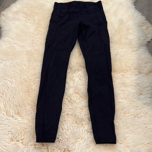 lululemon athletica Pants - Lululemon Swift Speed high rise leggings black size 6 with pockets